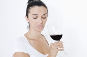 Woman drinks wine how to stop