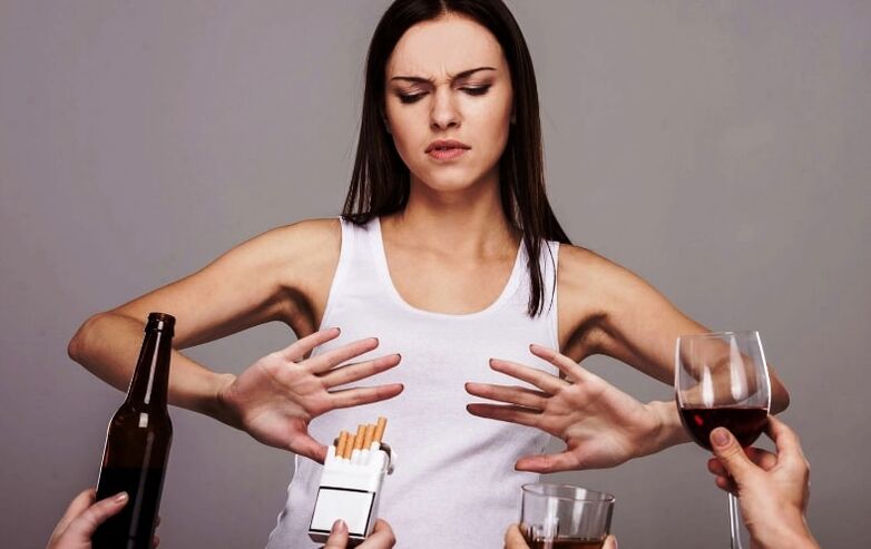 abstain from alcohol
